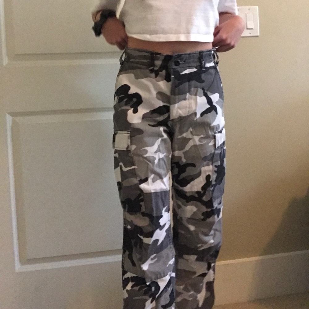 Black and White Trendy Camo Pants!!!